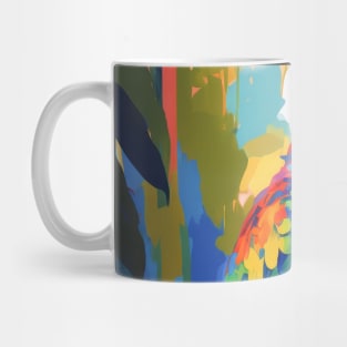 Parrot Bird Animal Portrait Painting Wildlife Outdoors Adventure Mug